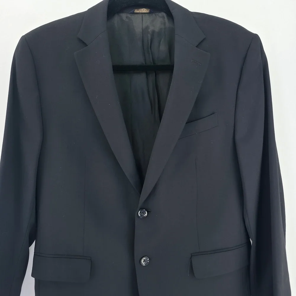 Banana Republic Blazer Mens 42R Navy Blue Modern Fit Professional Sport Coat